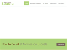 Tablet Screenshot of montessoriescuela.com